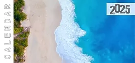 Šablona kalendáře s cestovatelskými fotografiemi